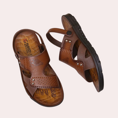 Russell - Leather Strap Sandals