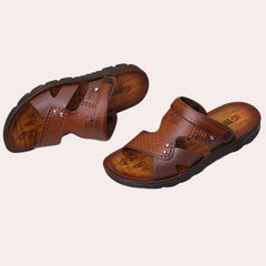 Russell - Leather Strap Sandals