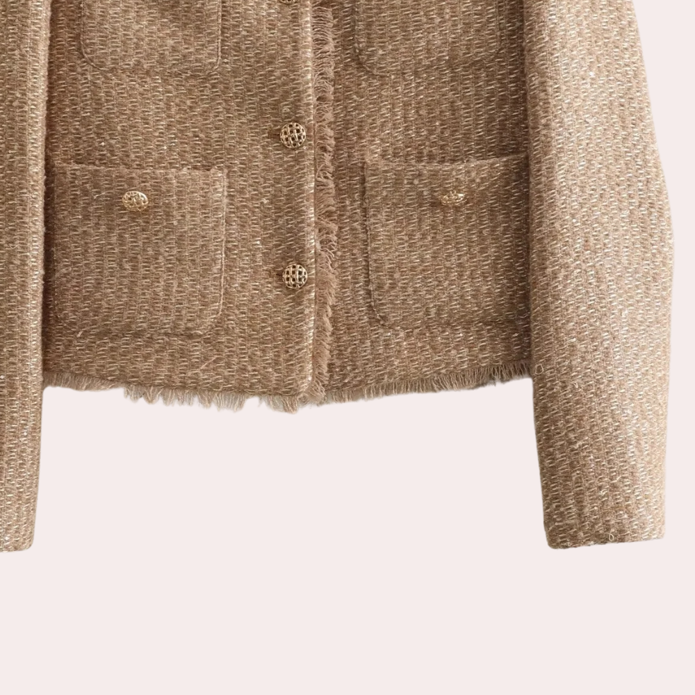 Prudence - Tweed Jacket with Pearl Buttons