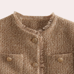 Prudence - Tweed Jacket with Pearl Buttons