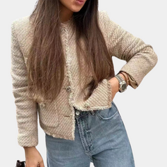 Prudence - Tweed Jacket with Pearl Buttons