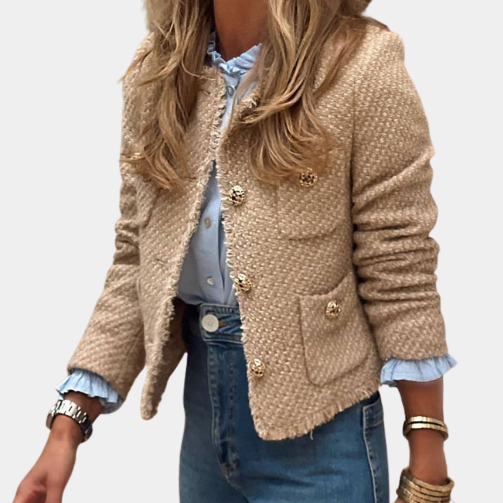 Prudence - Tweed Jacket with Pearl Buttons