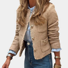 Prudence - Tweed Jacket with Pearl Buttons