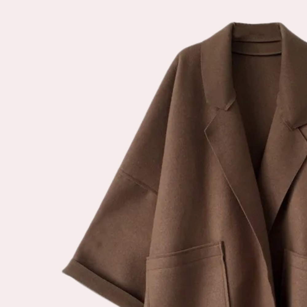 Yvonne - Cape Coat with Pockets