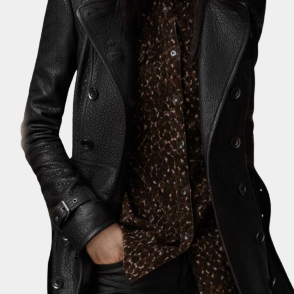 Elspeth - Leather Biker with Lapels