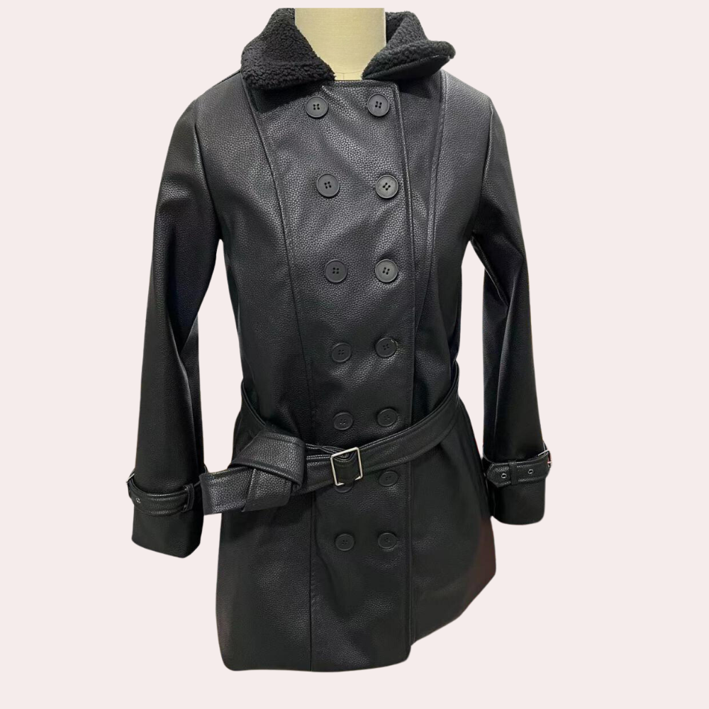 Elspeth - Leather Biker with Lapels