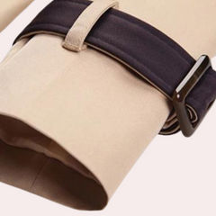 Anastasia - Trench Coat with Contrast Trim