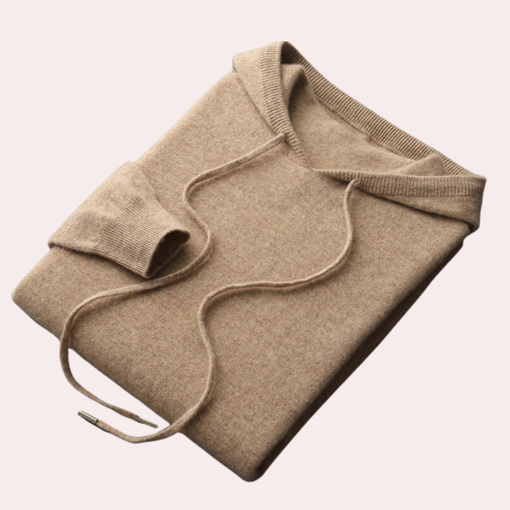 Bennett - Knit Pullover Hoodie — Khaki