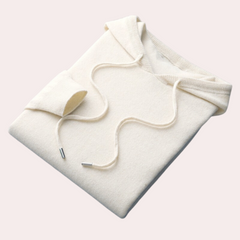 Bennett - Knit Pullover Hoodie — White