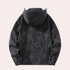Samantha - Textured Hooded Rain Jacket