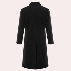 Alexander - Long Wool Overcoat with Lapels