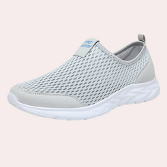Annabel - Mesh Running Sneakers — Light grey
