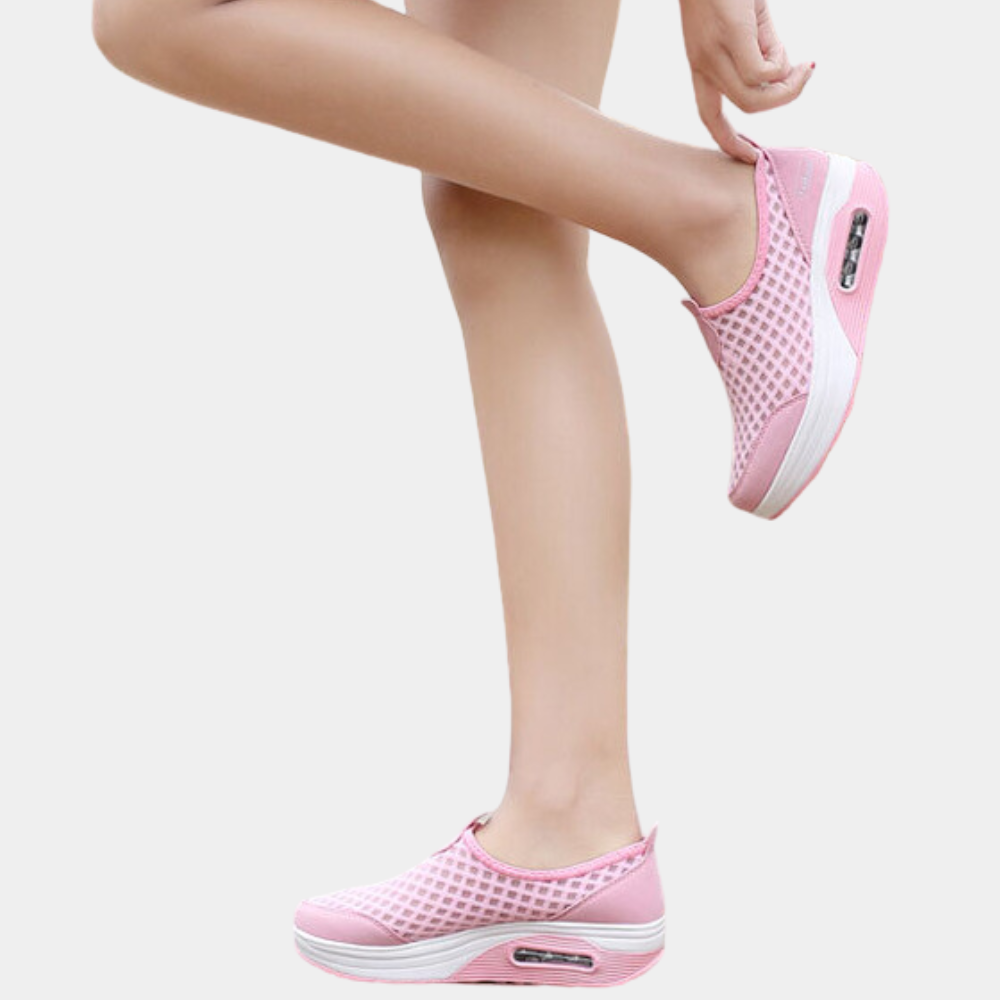 Catherine - Air Cushion Slip on Trainers — Pink