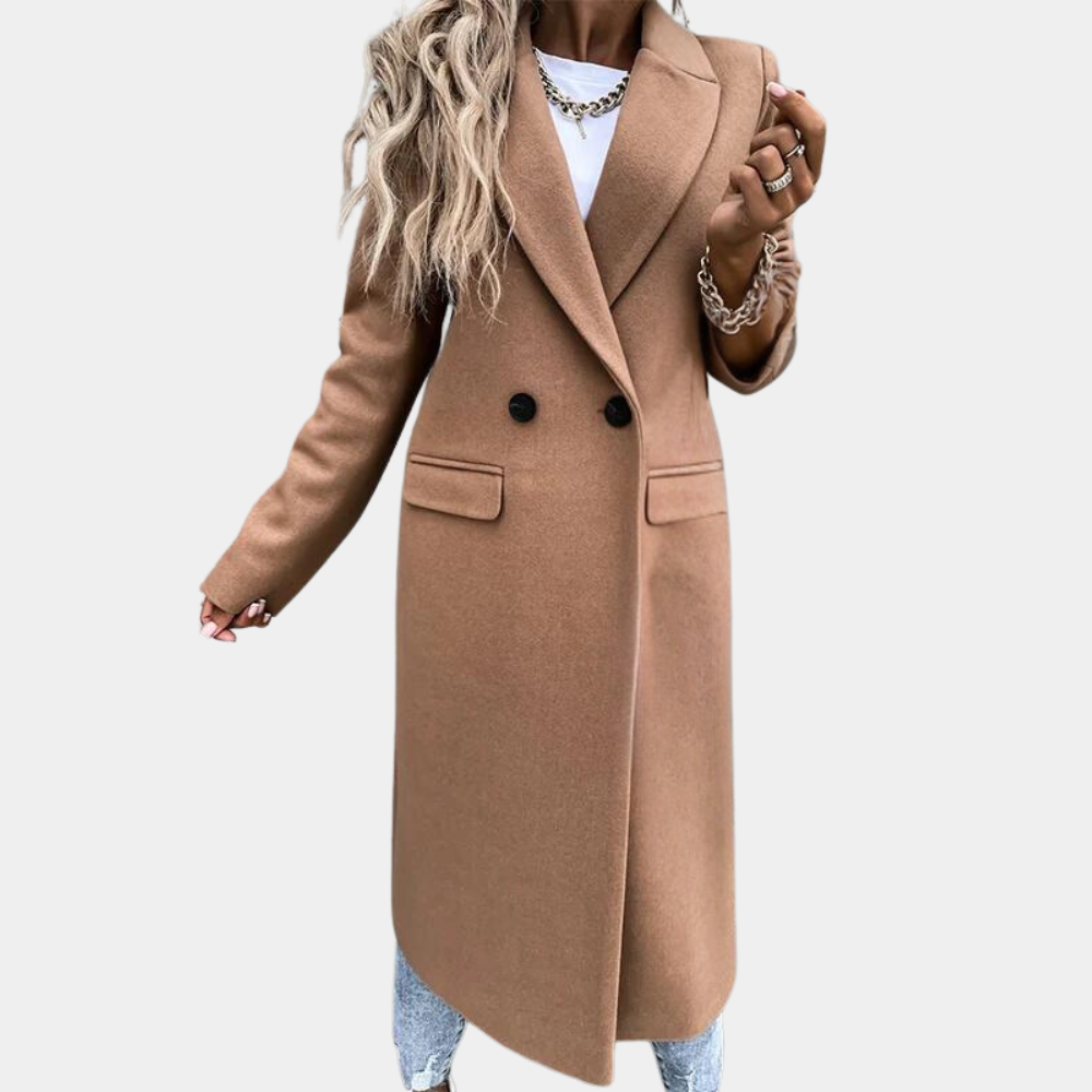 Helena - Longline Camel Coat