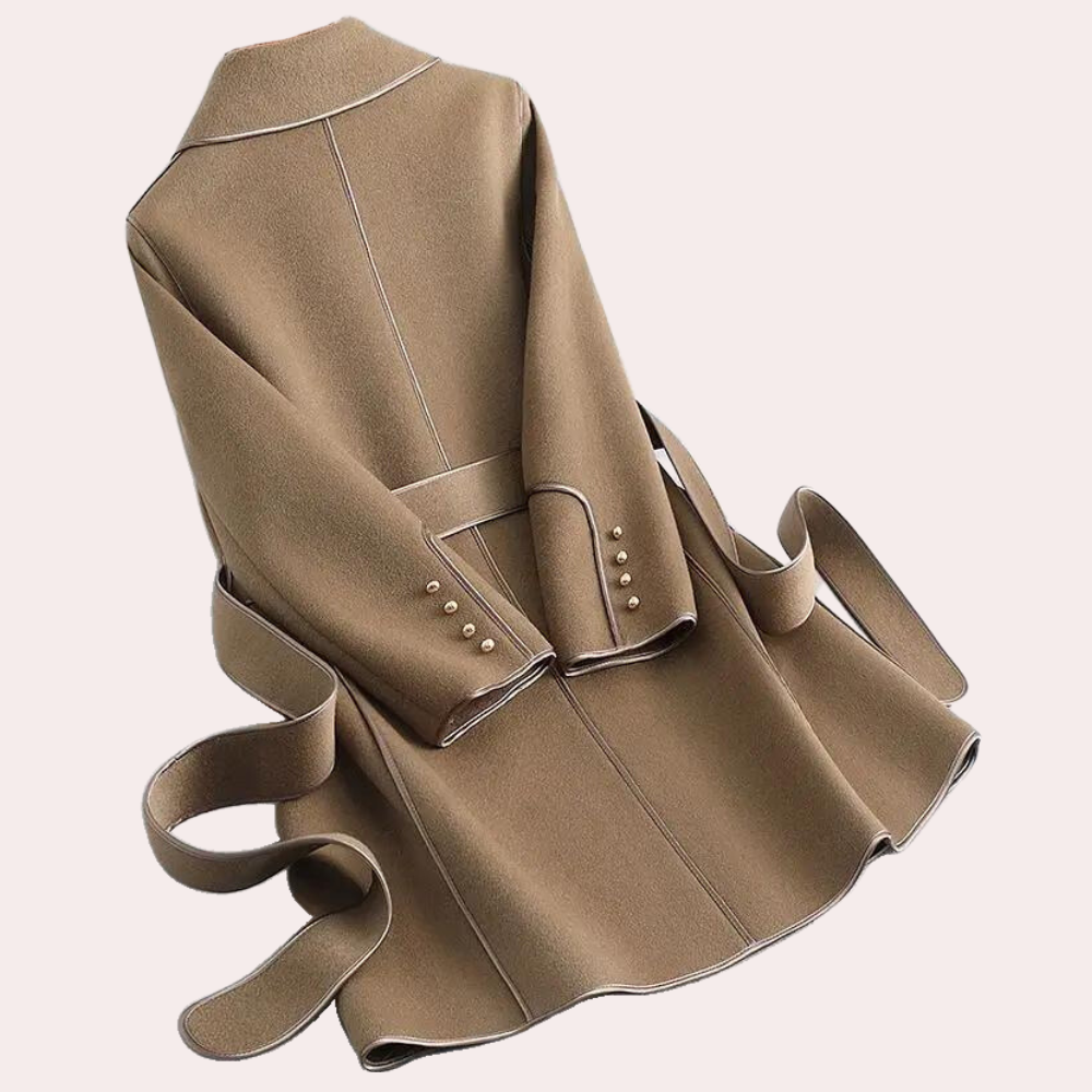 Autumn - Draped Wool Coat