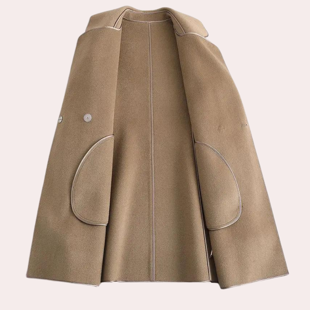 Autumn - Draped Wool Coat