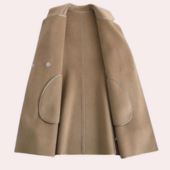Autumn - Draped Wool Coat