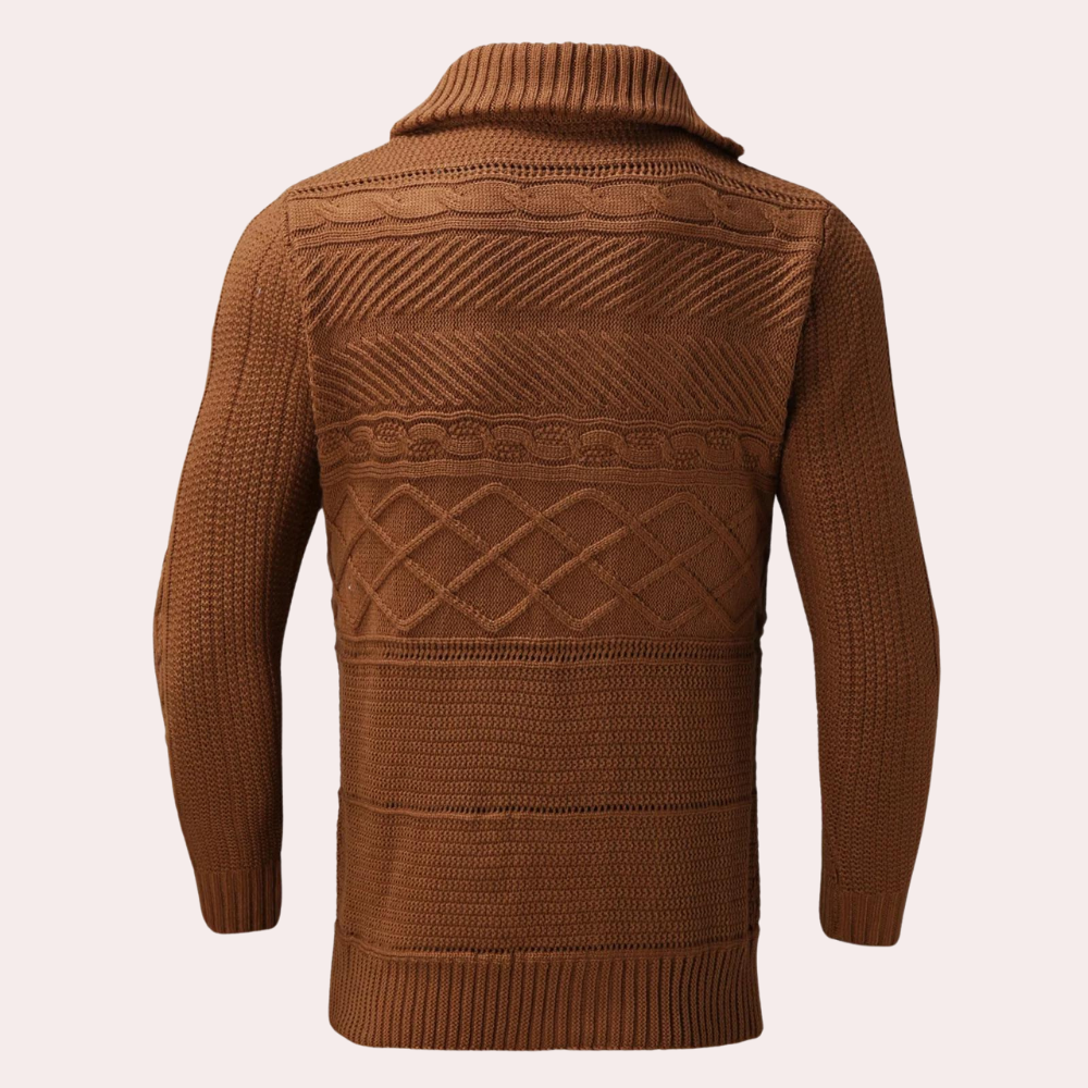 Geoffrey - Cable Knit Toggle Cardigan