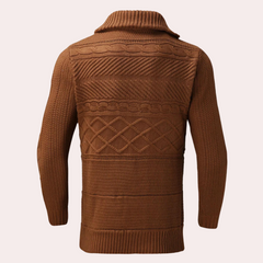 Geoffrey - Cable Knit Toggle Cardigan
