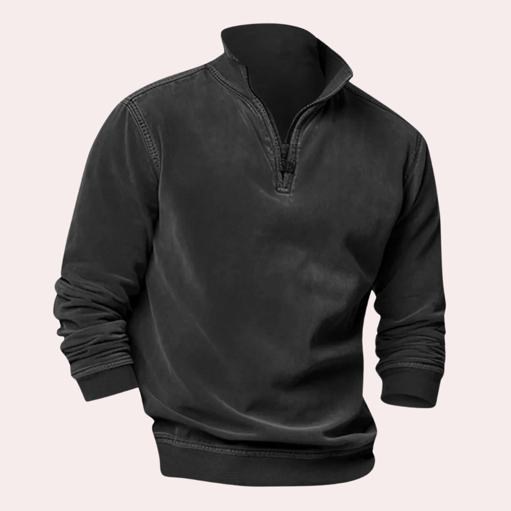 Theodore - Quarter Zip Collar Sweatshirt