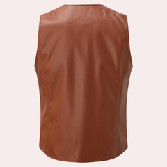 Warren - Leather Waistcoat