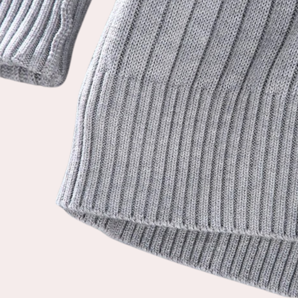 Xavier - Ribbed Zip Cardigan