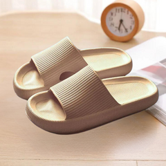 Colette - Thick Sole Pool Slides — Khaki