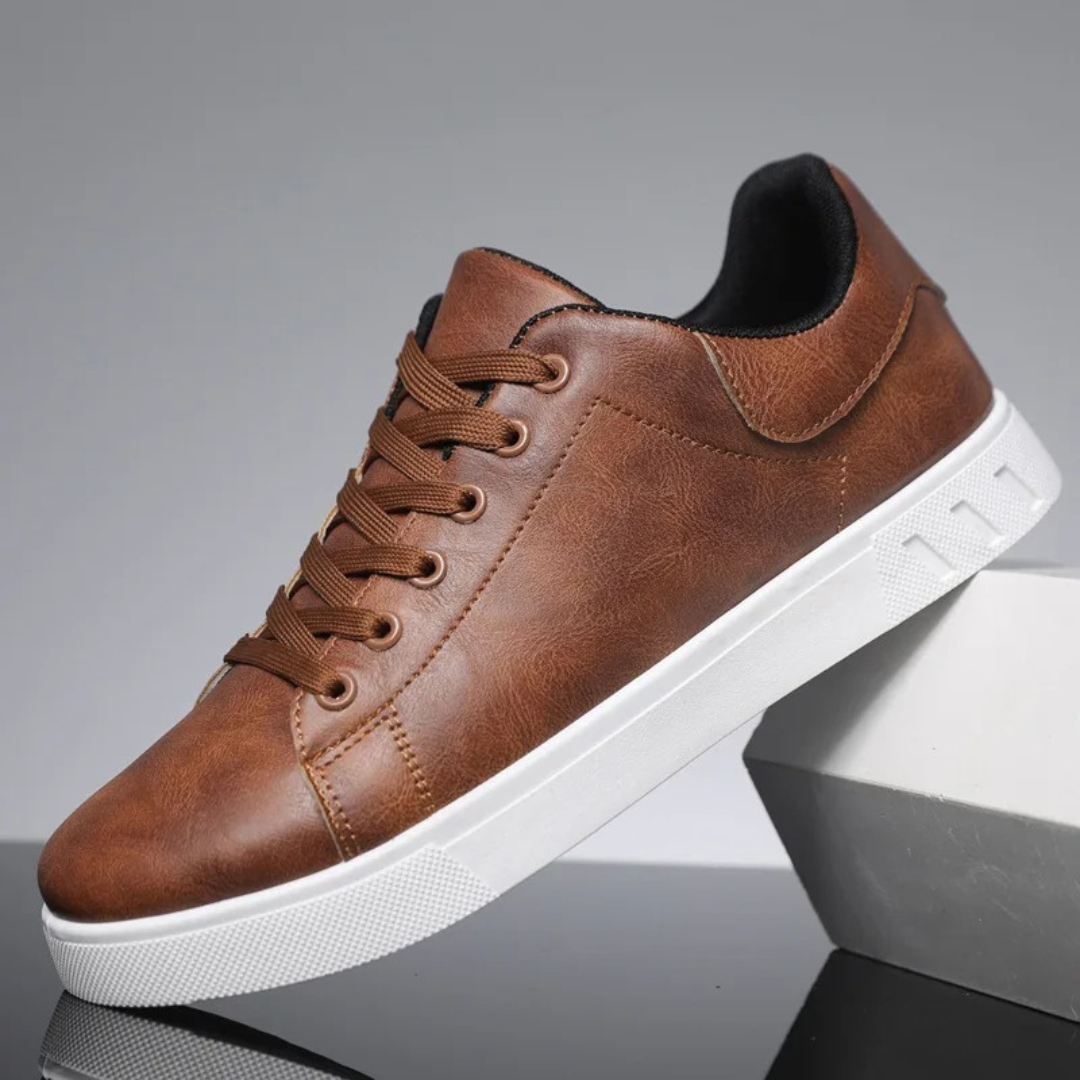 Roderick - Leather Cupsole Trainers