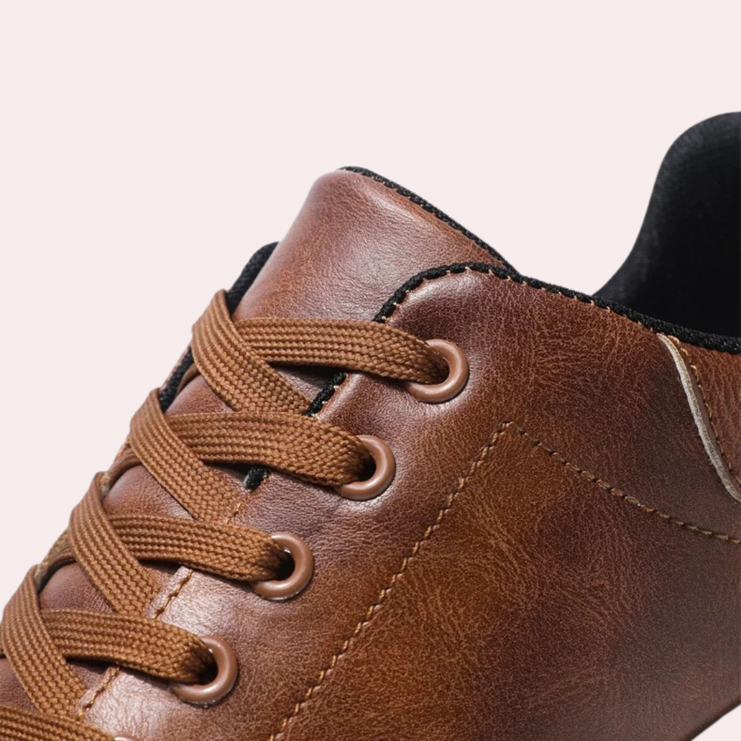 Roderick - Leather Cupsole Trainers