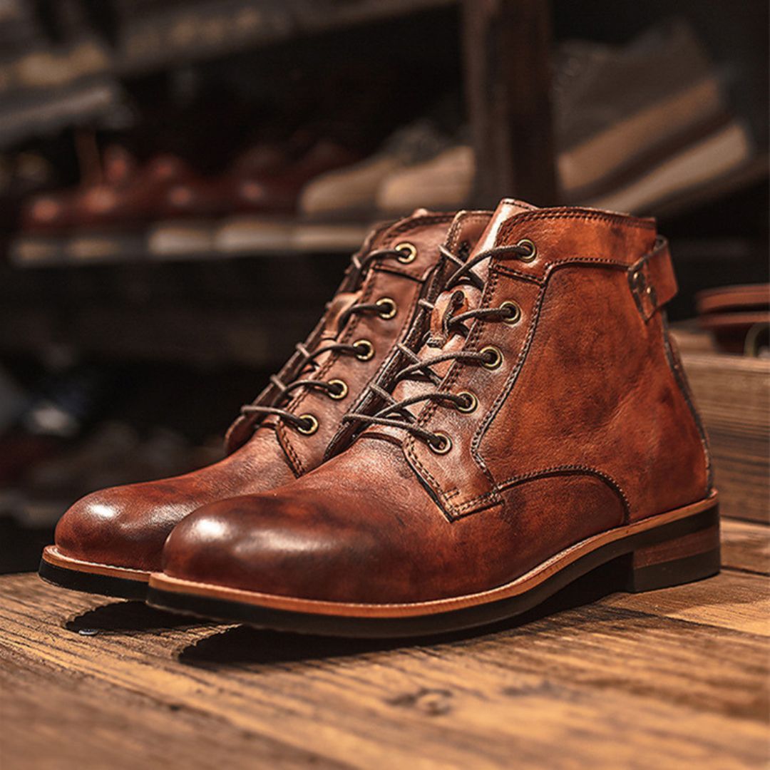 Dashiell - Burnished Leather Boots