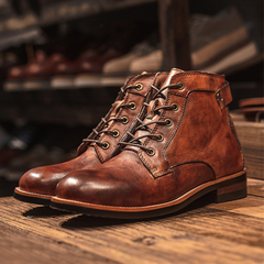 Dashiell - Burnished Leather Boots