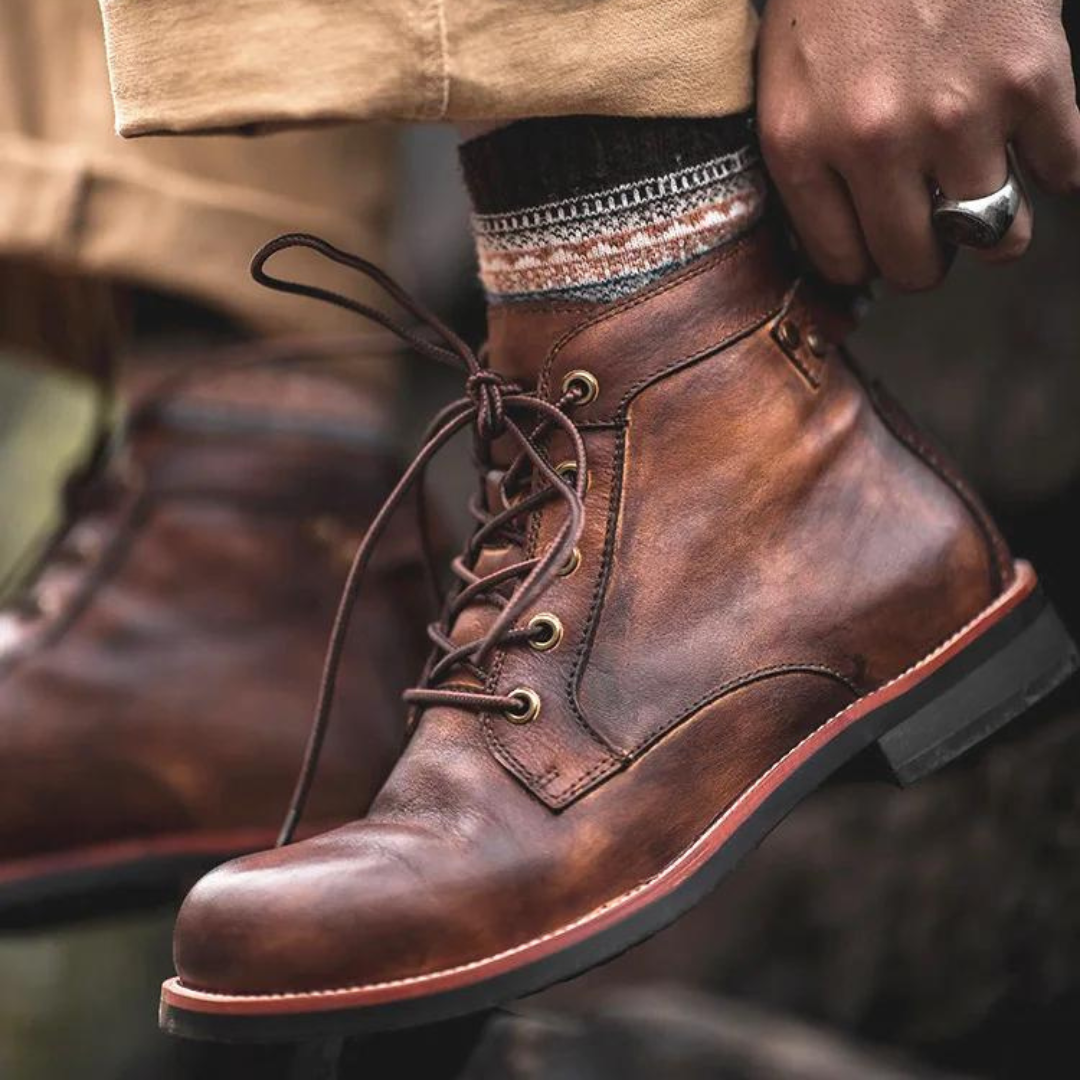 Dashiell - Burnished Leather Boots