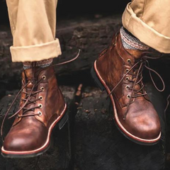 Dashiell - Burnished Leather Boots