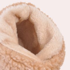 Dominique - Suede Boots with Fleece Cuff
