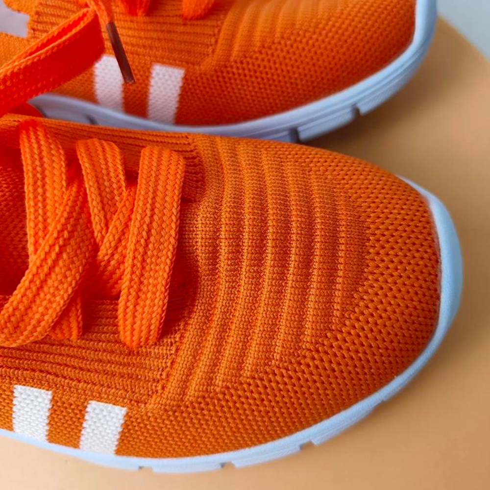 Zinnia - Knit Lace up Trainers