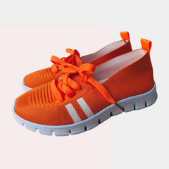 Zinnia - Knit Lace up Trainers