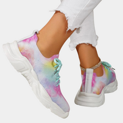 Charlotte - Floral Print Chunky Sneakers