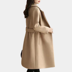 Courtney - Wool Coat with Wide Lapels