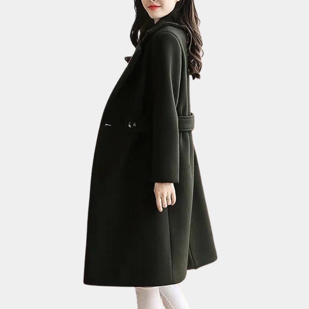 Courtney - Wool Coat with Wide Lapels