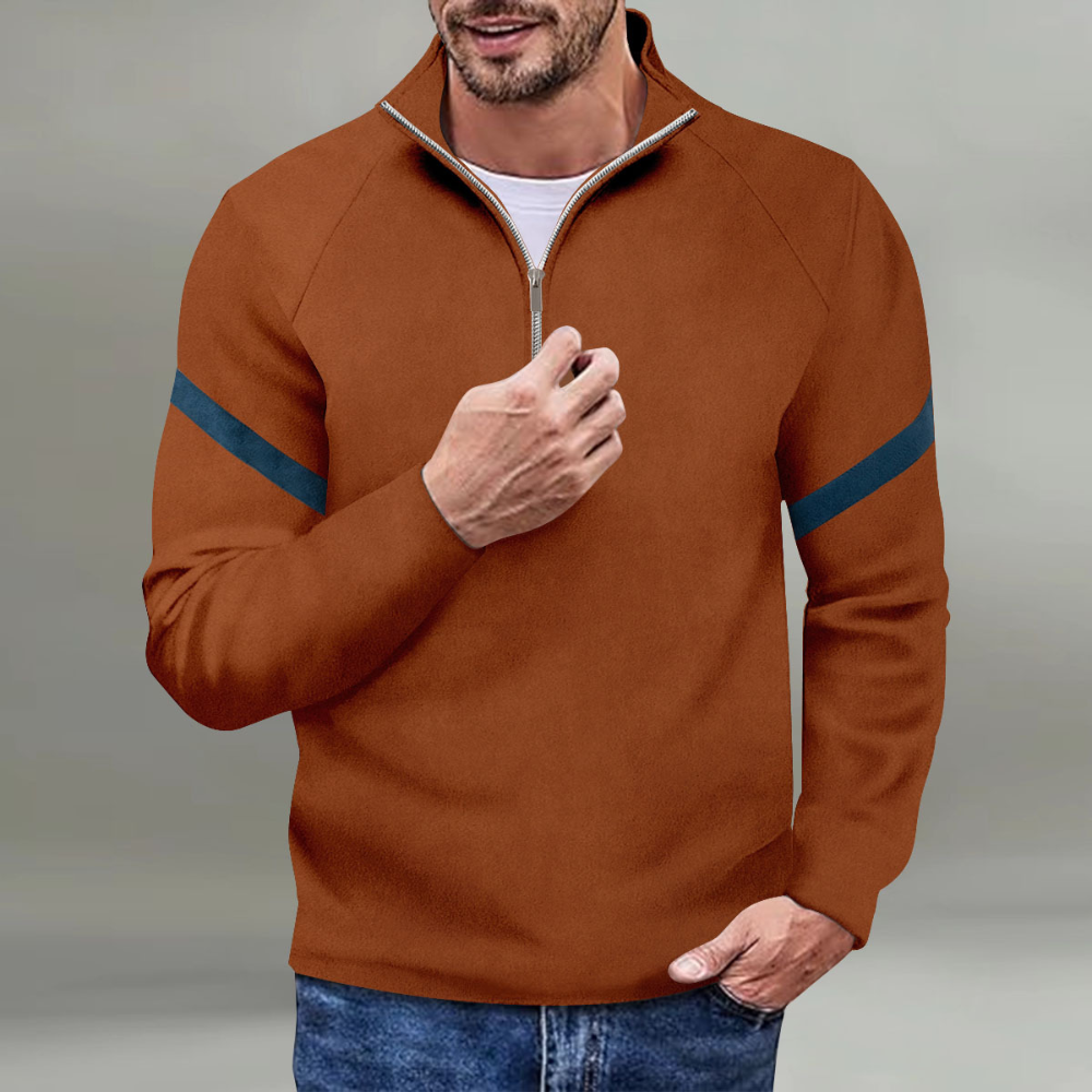 Rafferty - Half Zip Jumper with Stripe