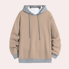 Truman - Hoodie with Contrast Hood — Khaki