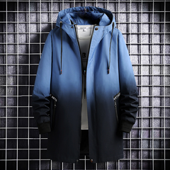 Reece - Ombre Hooded Jacket — Blue