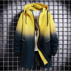 Reece - Ombre Hooded Jacket — Yellow