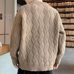 Stephen - Textured Knit Crew Jumper
