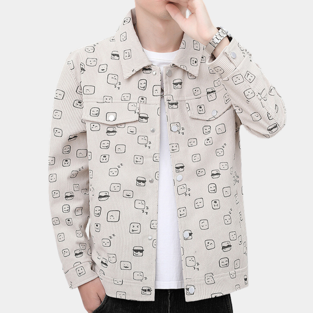 Conrad - Printed Denim Jacket