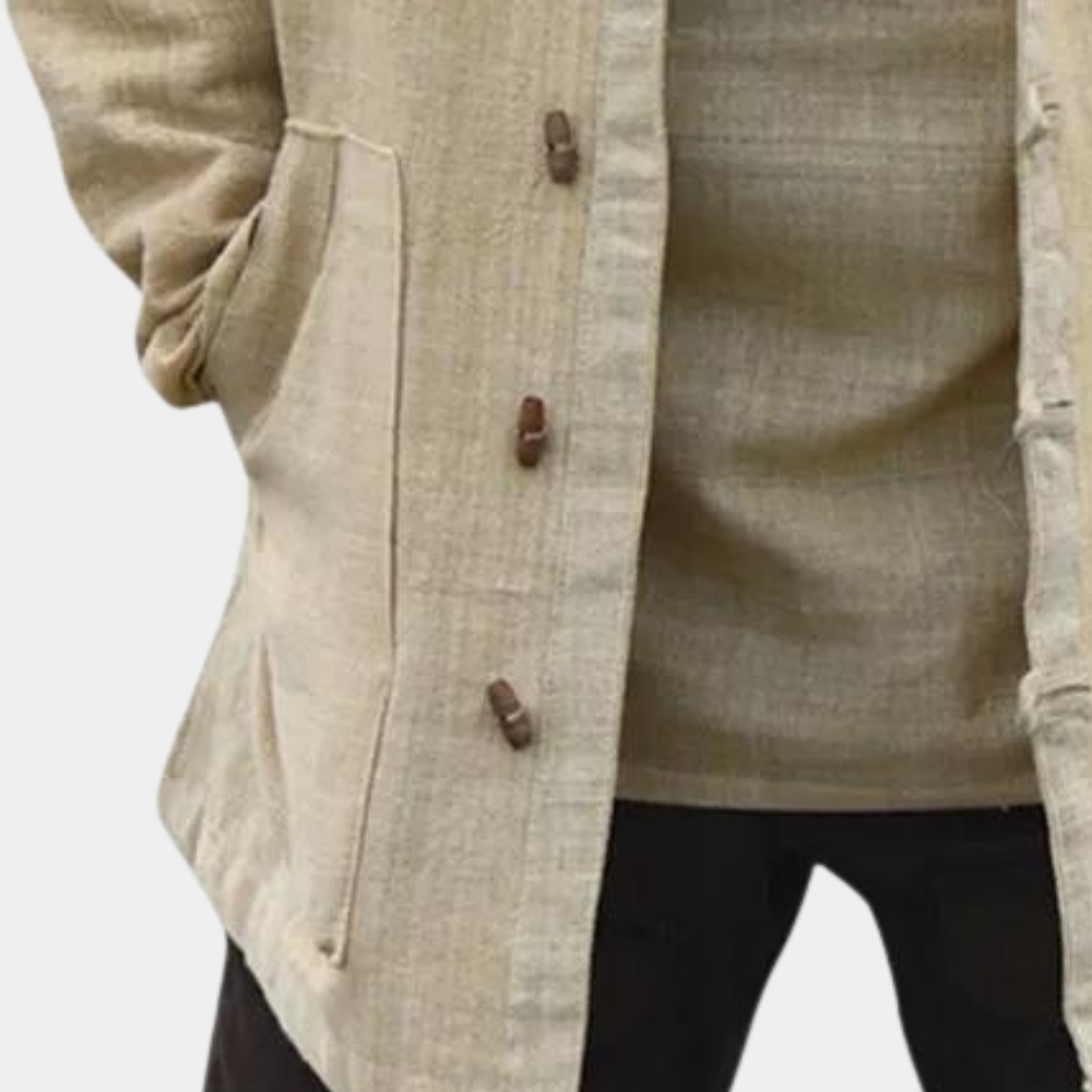 Walter - Linen Hooded Shirt Jacket