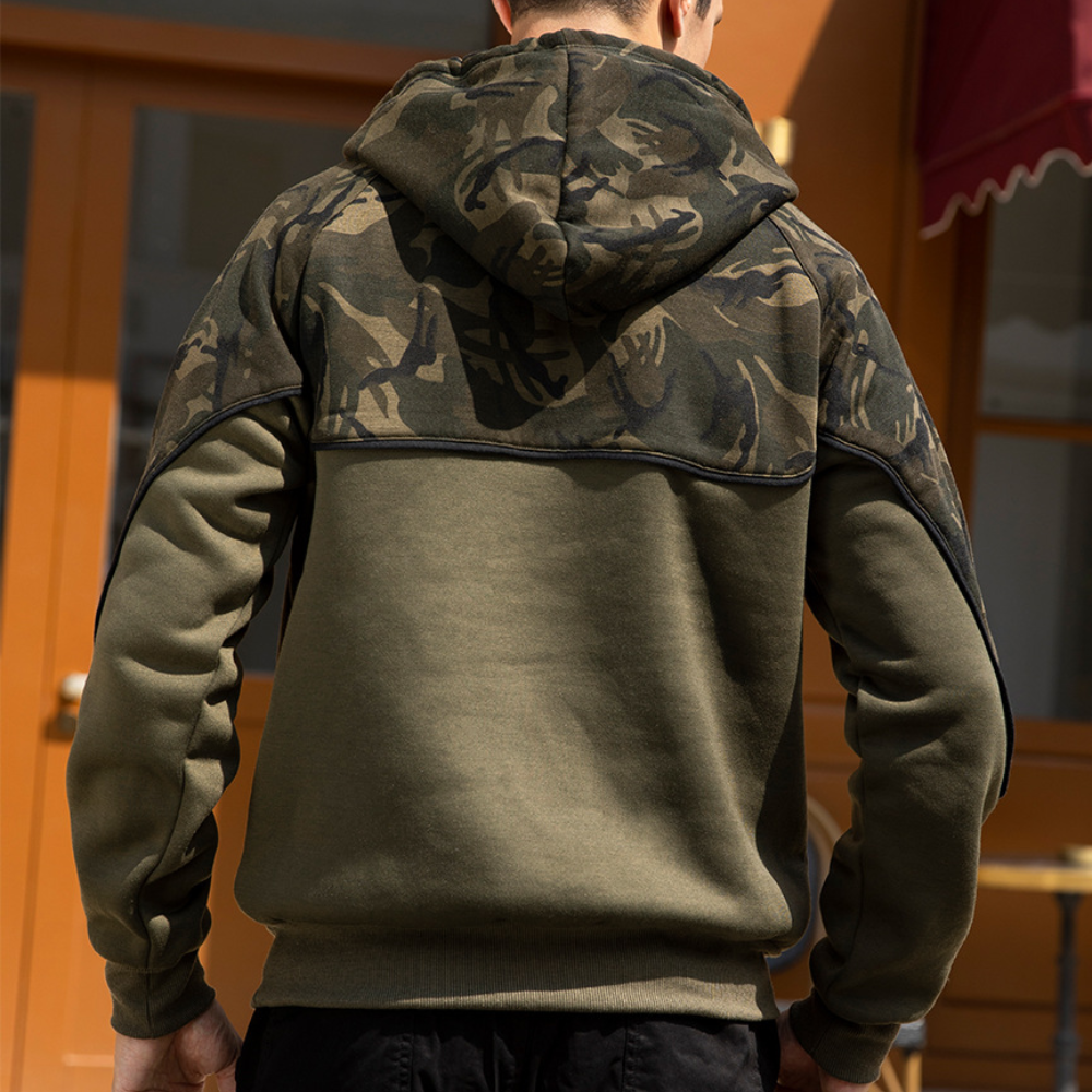Wesley - Camo Panel Hoodie