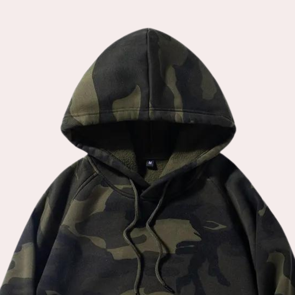 Quentin - Camo Colour Block Hoodie
