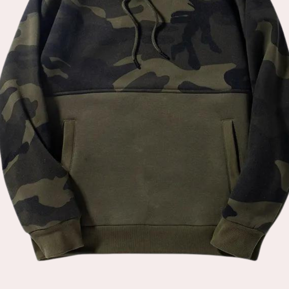 Quentin - Camo Colour Block Hoodie