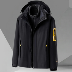 Tristan - Technical Hooded Windbreaker — Black